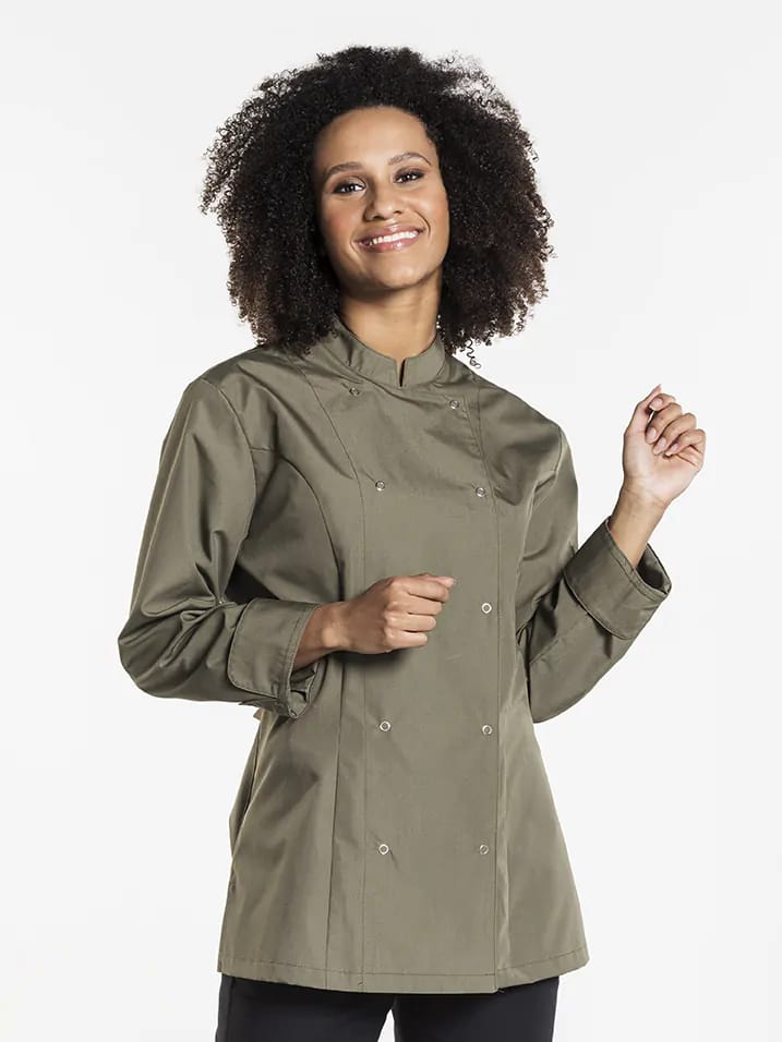 Mila Chef Jacket - Long Sleeve -Green