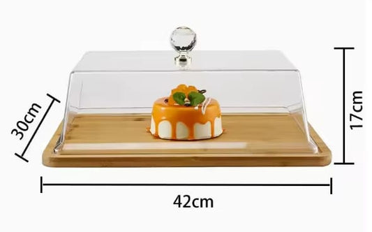Rectangular Food Serving Display with cover