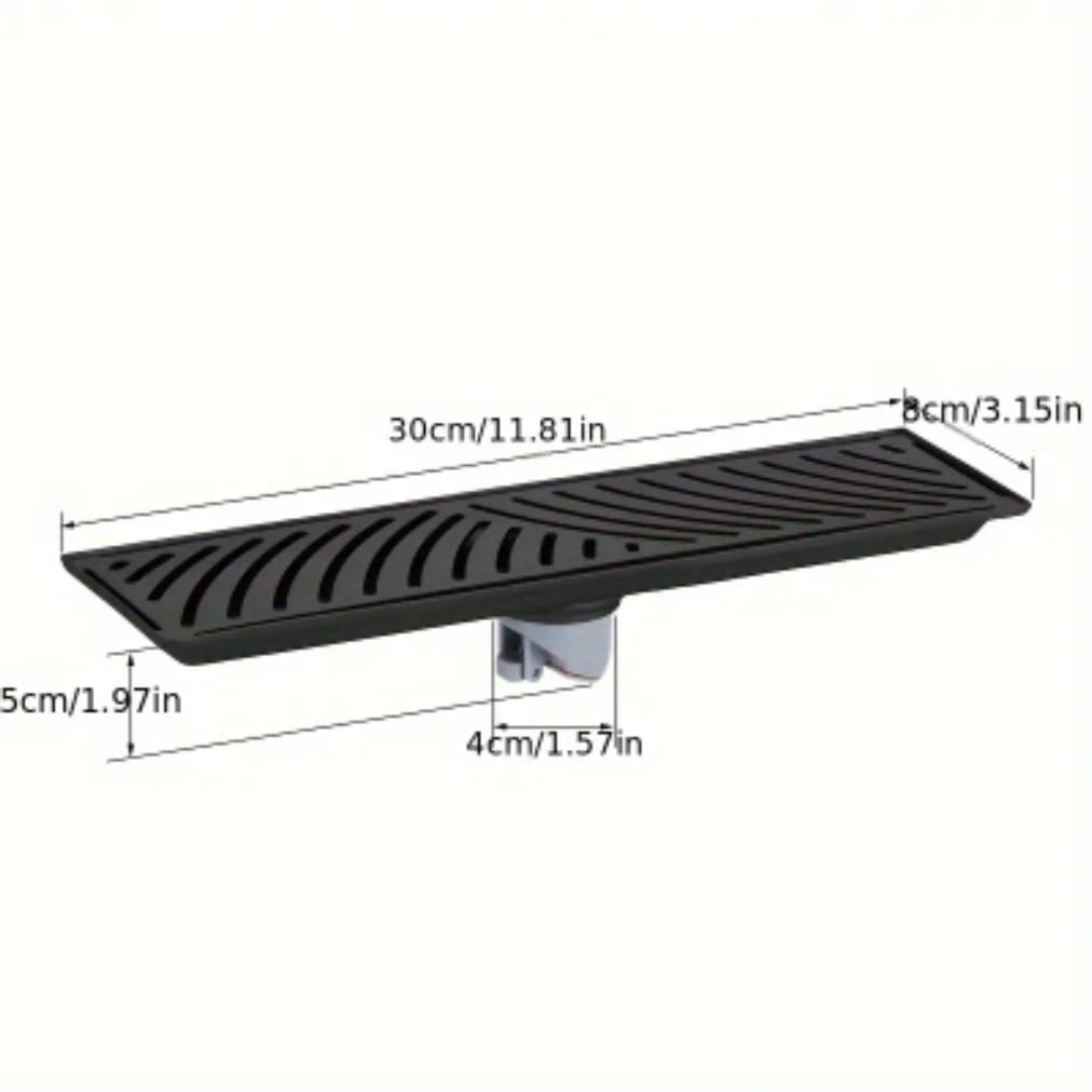Black Stainless Long Floor Drain