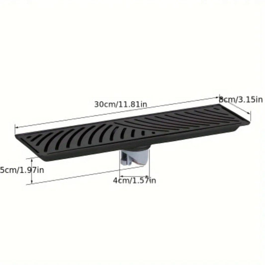 Black Stainless Long Floor Drain