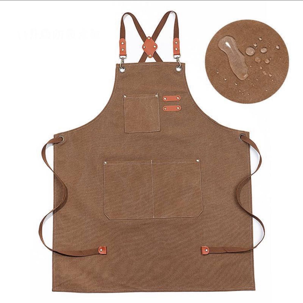 Waterproof Denim Cross Back Apron Mila Kitchenware and Equipment Limited