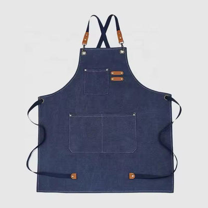 Waterproof Denim Cross Back Apron Mila Kitchenware and Equipment Limited