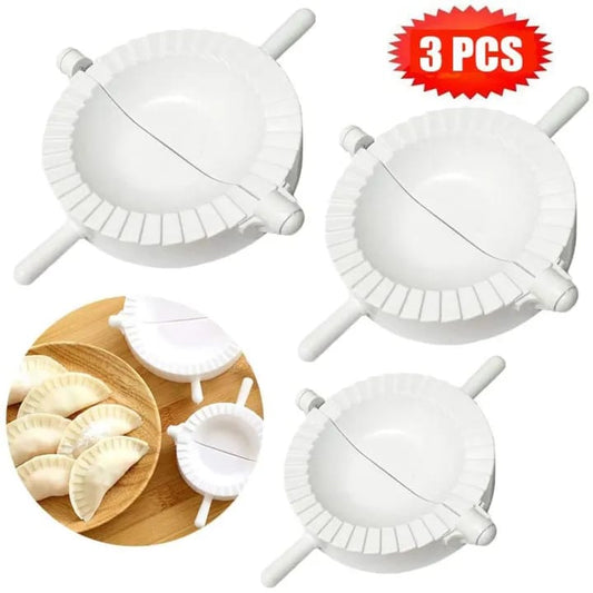 3 in 1 Meat Pie Cutter / Mold - White