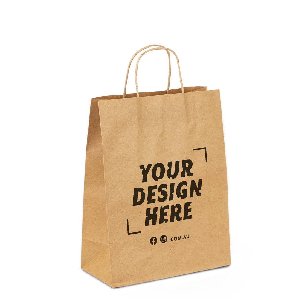 Custom Printed Medium Brown Kraft Bags Mila Kitchen Ghana (www.milakitchen.com)