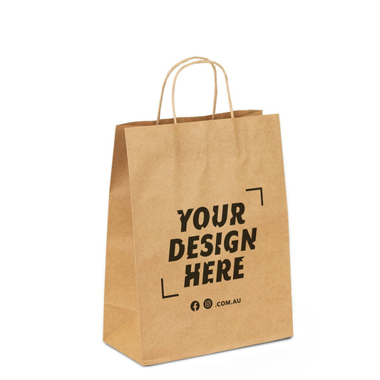 Custom Printed Medium Brown Kraft Bags Mila Kitchen Ghana (www.milakitchen.com)