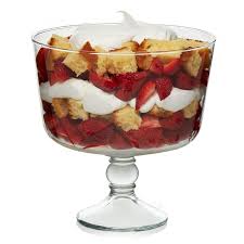 Clear Glass Stand / Trifle or Fruit Bowl