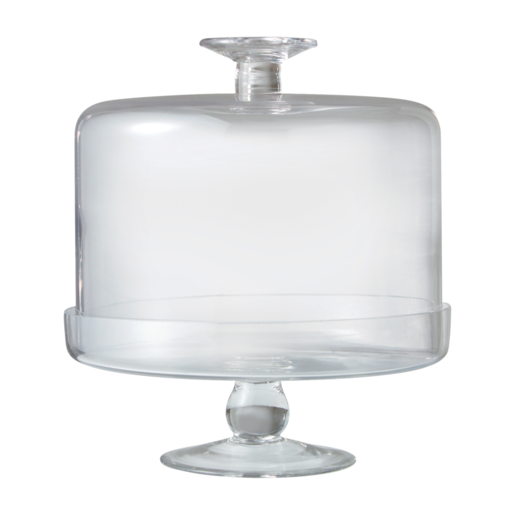 Clear Glass Cake Stand & Dome Cover