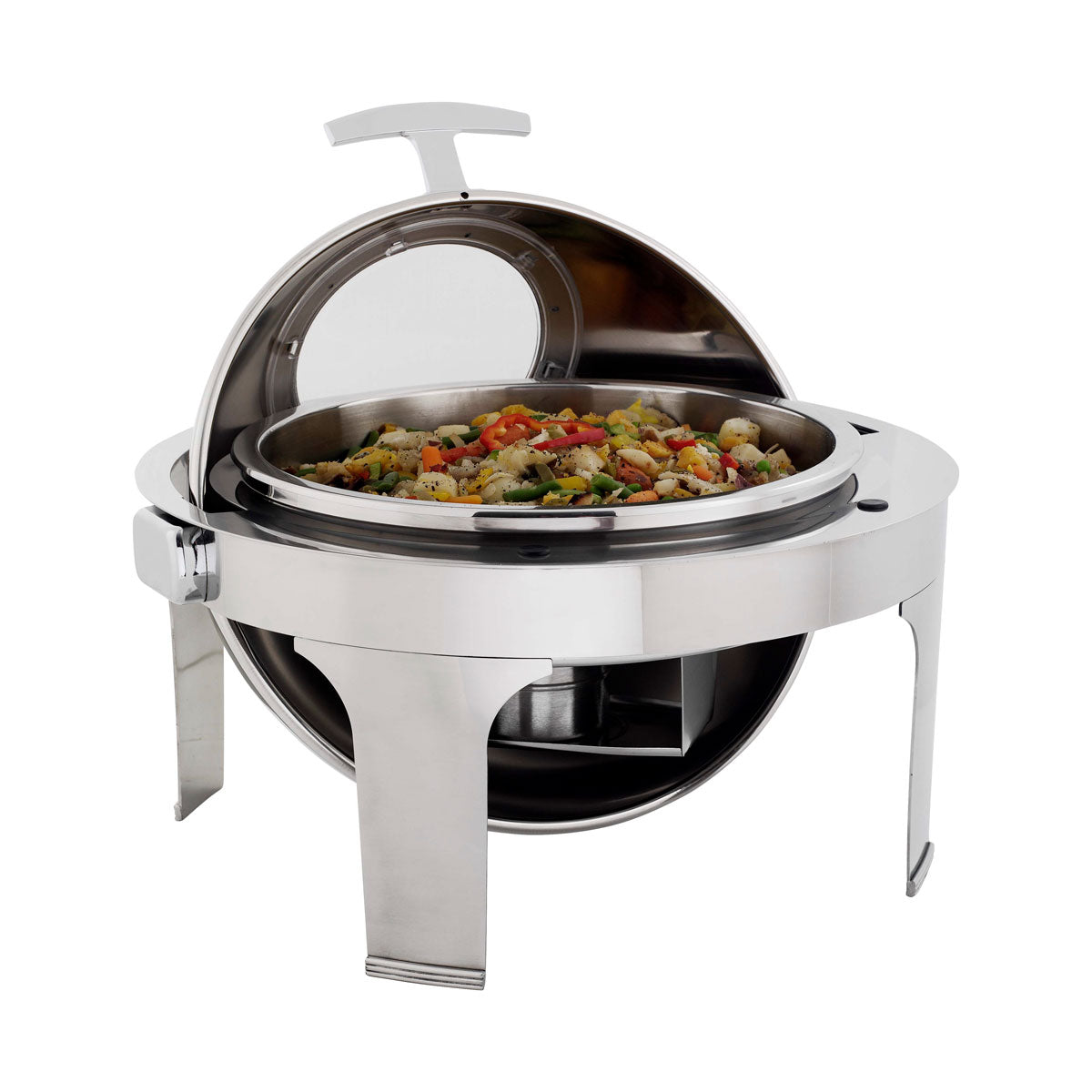Roll top Roud Chafing Dish - with glass lid Mila Kitchen Ghana (www.milakitchen.com)