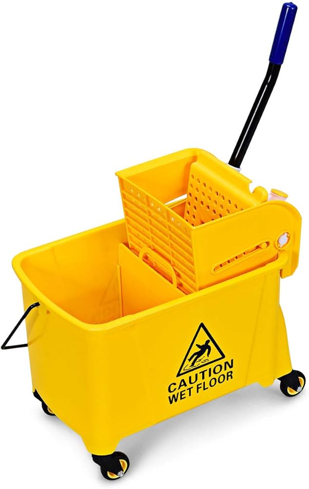 Industrial Mop Bucket with wringer - 20 Liters