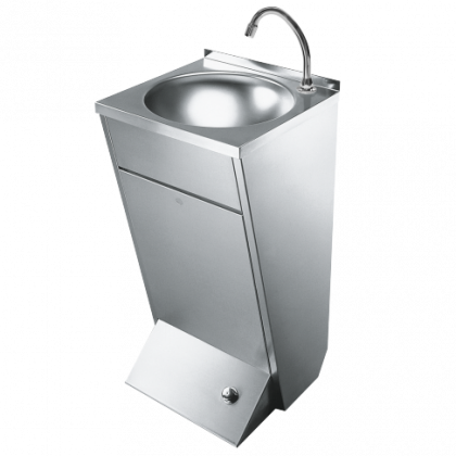 Foot Operated Heavy Duty Stainless Steel Floor Standing Wash Basin Mila Kitchen Ghana (www.milakitchen.com)
