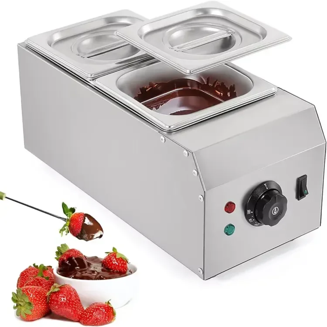 Commercial Stainless Steel Chocolate Warmer Melting Machine - Double Divider