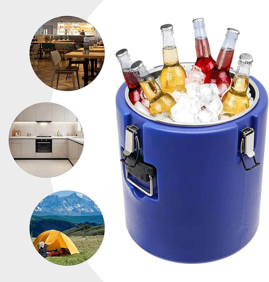 Food Warmer / Drinks Cooler (Round Blue) Medium Mila Kitchenware and Equipment Limited
