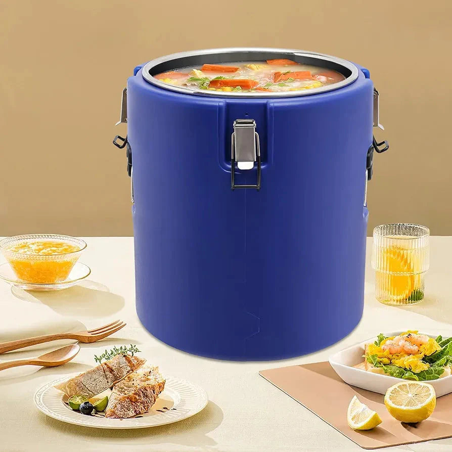 Food Warmer / Drinks Cooler (Round Blue) Medium Mila Kitchenware and Equipment Limited