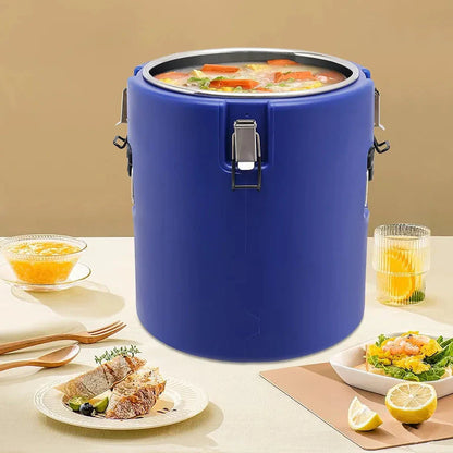 Food Warmer / Drinks Cooler (Round Blue) Medium Mila Kitchenware and Equipment Limited