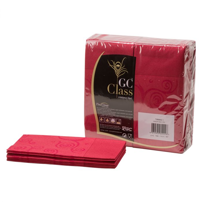 Luxury Tissue Red 40x40 (50pcs x pack) Mila Kitchen Ghana (www.milakitchen.com)
