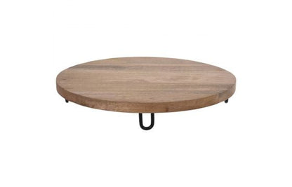 Round Wooden Food Display