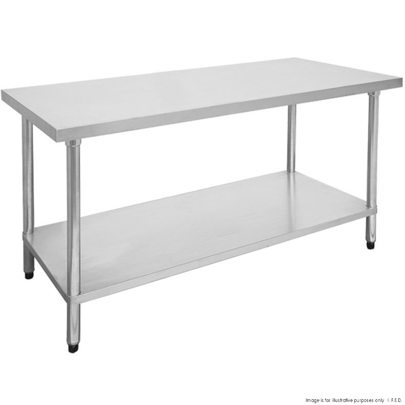 Stainless Steel Table with 1 Shelves