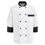 Chef Jacket -Long Sleeve -White and Black