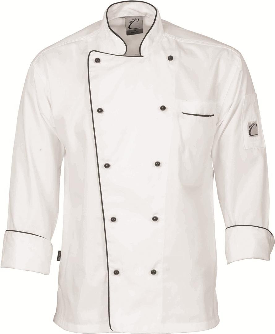 Chef Jacket Executive -Long Sleeve -White and Black